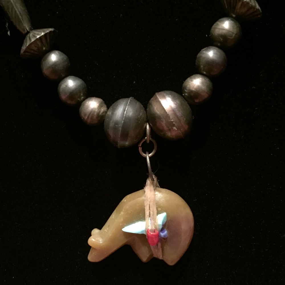Silver Vintage Native American Necklace